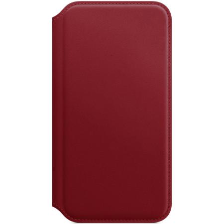 Leather Folio Bookcase voor Apple iPhone X / Xs - Red