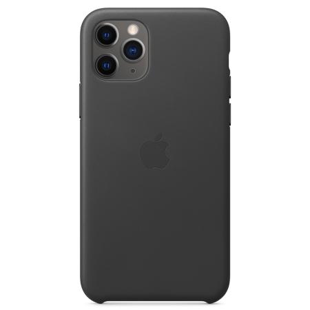 Leather Backcover voor de Apple iPhone 11 Pro - Black