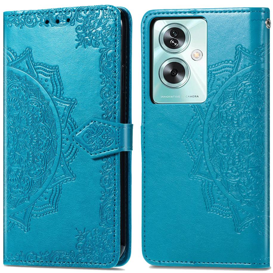 imoshion Mandala Bookcase voor de Oppo A79 - Turquoise Blauw