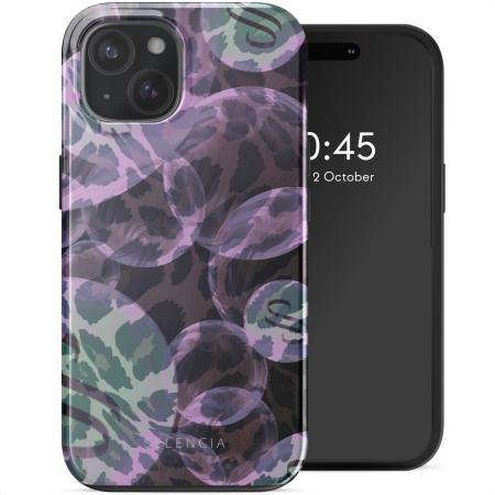 Selencia Vivid Backcover met MagSafe voor de Apple iPhone 15 - Leo Bubble Green