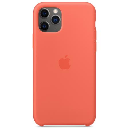 Silicone Backcover voor de Apple iPhone 11 Pro - Clementine Orange