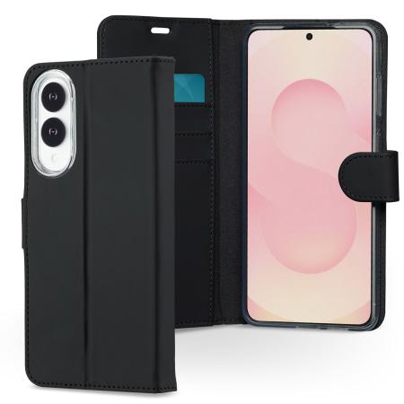 Accezz Wallet Softcase Bookcase voor de Samsung Galaxy S25 Edge - Zwart