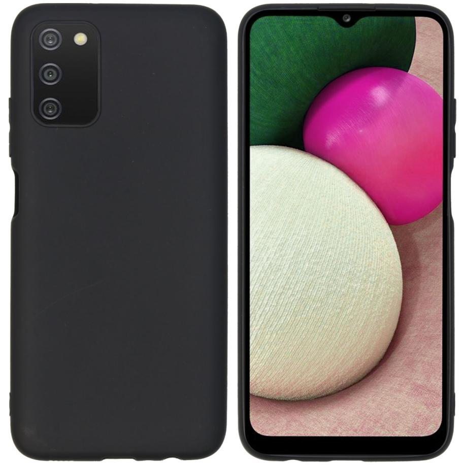 imoshion Color Backcover voor de Samsung Galaxy A03s - Zwart Zwart