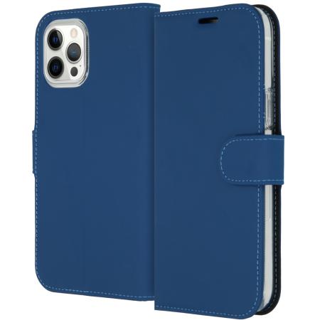 Accezz Wallet Softcase Bookcase voor de Apple iPhone 12 Pro Max - Blauw