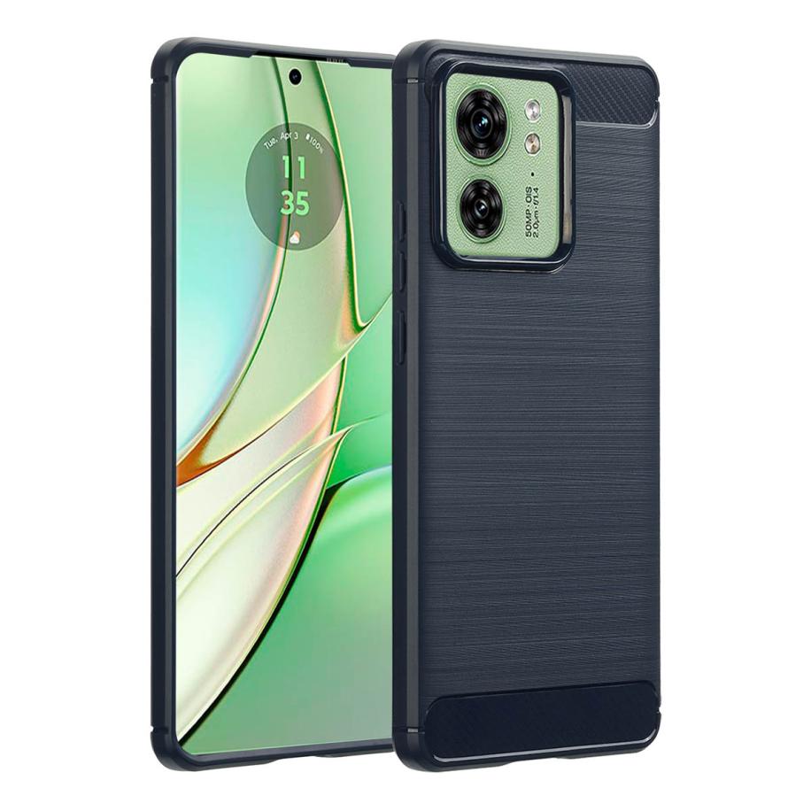 imoshion Brushed Backcover voor de Motorola Edge 40 - Donkerblauw Blauw