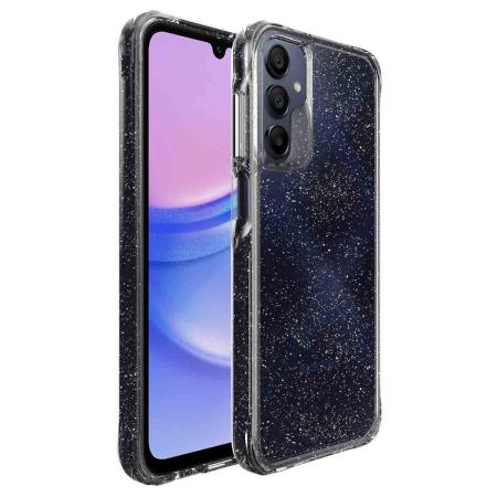 imoshion Clear Glitter Backcover voor de Samsung Galaxy A15 (5G/4G) - Zilver