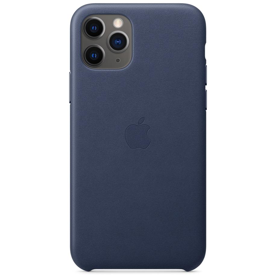 Leather Backcover voor de Apple iPhone 11 Pro - Midnight Blue Blauw