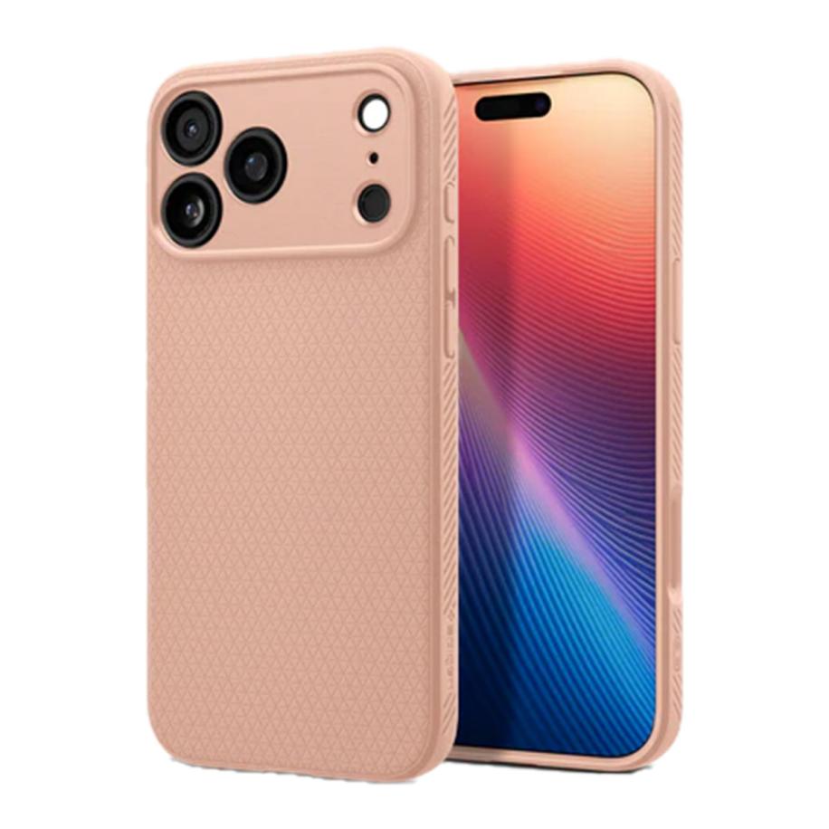 Spigen Liquid Air™ Backcover voor de Apple iPhone 17 Pro Max - Rose Titanium Roze