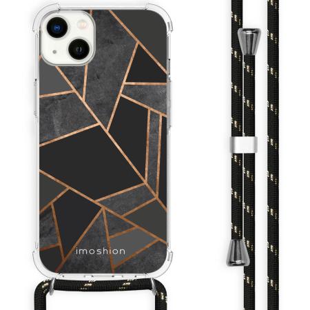 imoshion Design hoesje met koord voor de iPhone 14 Plus - Black Graphic