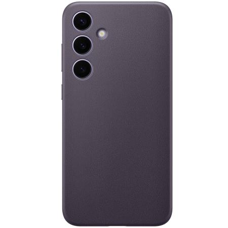 Originele Vegan Leather Case voor de Samsung Galaxy S24 Plus - Dark Violet