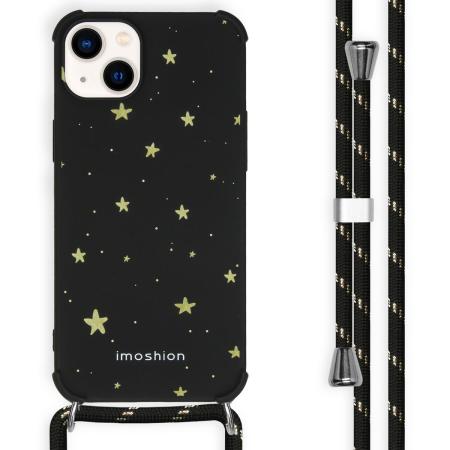 imoshion Design hoesje met koord voor de Apple iPhone 14 Plus - Stars Gold