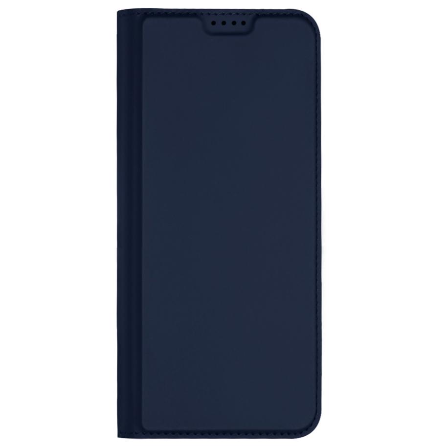 Dux Ducis Slim Softcase Bookcase voor de Oppo Reno 12 - Donkerblauw Blauw