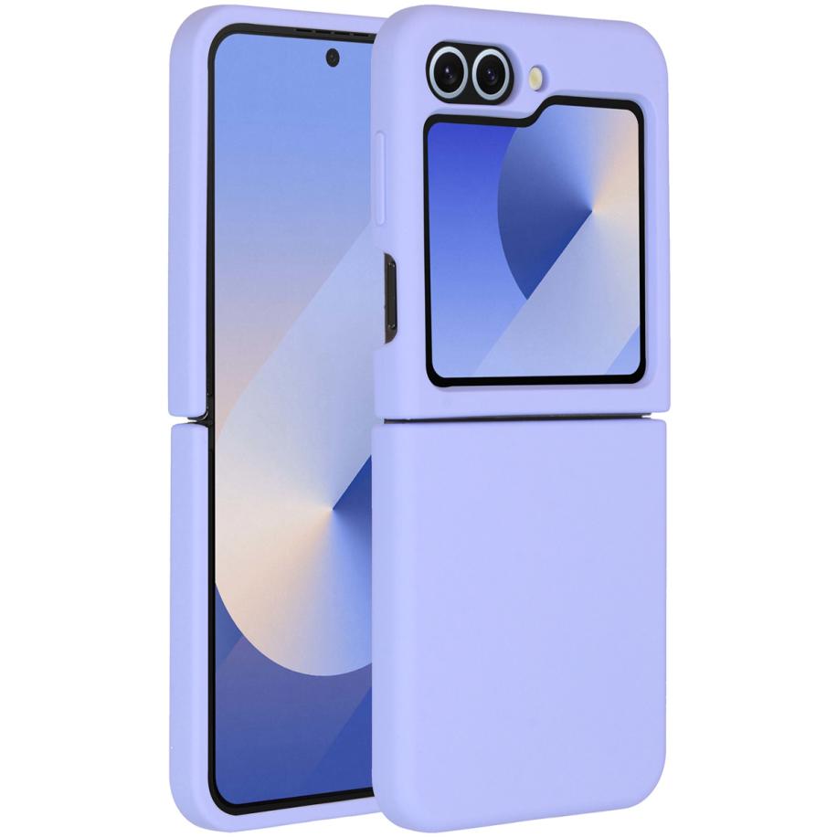 Accezz Liquid Silicone Backcover voor de Samsung Galaxy Z Flip 6 - Paars Paars