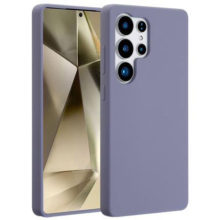 Accezz Liquid Silicone Backcover met MagSafe voor de Samsung Galaxy S25 Ultra - Lavender Gray