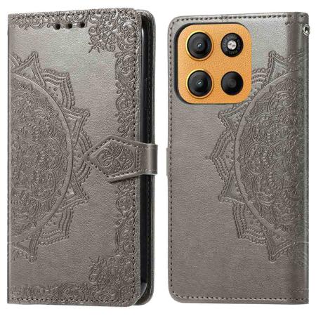 imoshion Mandala Bookcase voor de Motorola Moto G15 / G15 Power - Grijs