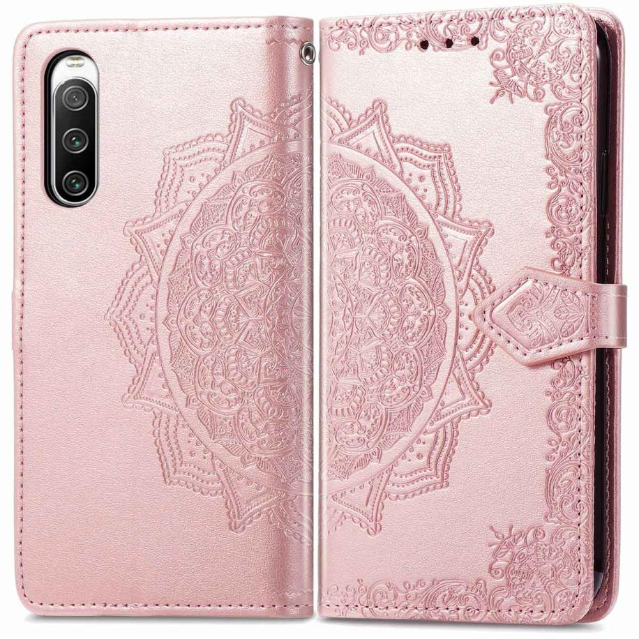 imoshion Mandala Bookcase voor de Sony Xperia 10 IV - Rosé Goud Rose goud
