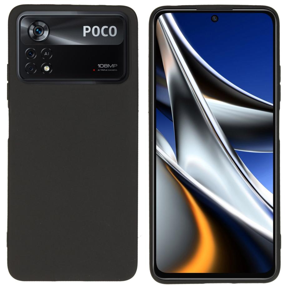 imoshion Color Backcover voor de Xiaomi Poco X4 Pro 5G - Zwart Zwart