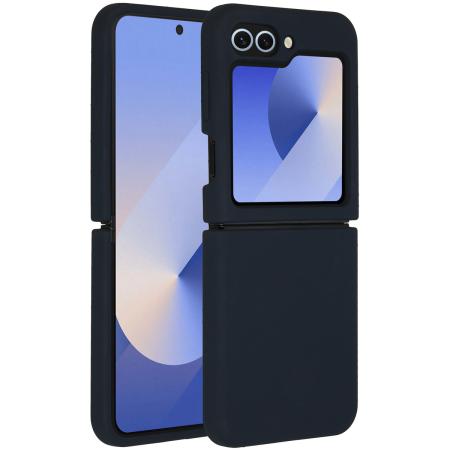 Accezz Liquid Silicone Backcover voor de Samsung Galaxy Z Flip 6 - Donkerblauw