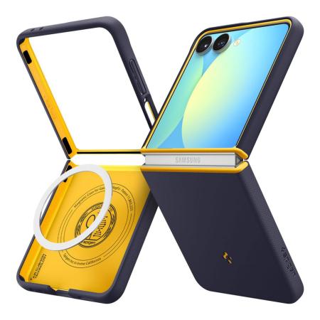 Spigen Nano Pop MagFit Backcover voor de Samsung Galaxy Z Flip 7 - Blueberry Navy