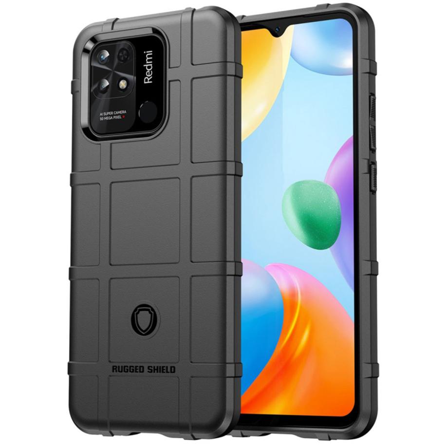 imoshion Rugged Shield Backcover voor de Xiaomi Redmi 10C - Zwart Zwart