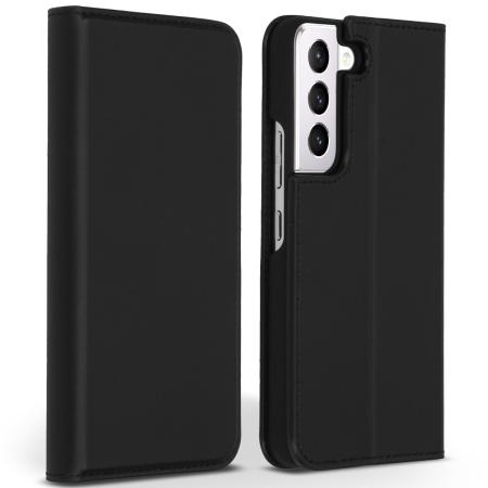 Accezz Premium Leather Slim Bookcase voor de Samsung Galaxy S22 Plus - Zwart