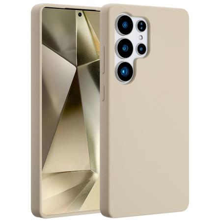 Accezz Liquid Silicone Backcover met MagSafe voor de Samsung Galaxy S25 Ultra - Stone