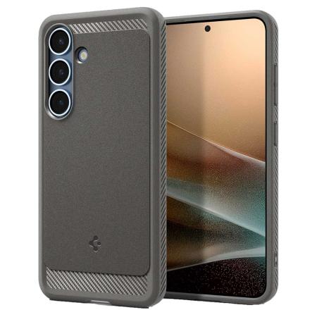 Spigen Rugged Armor Backcover MagSafe voor de Samsung Galaxy S25 - Marble Gray