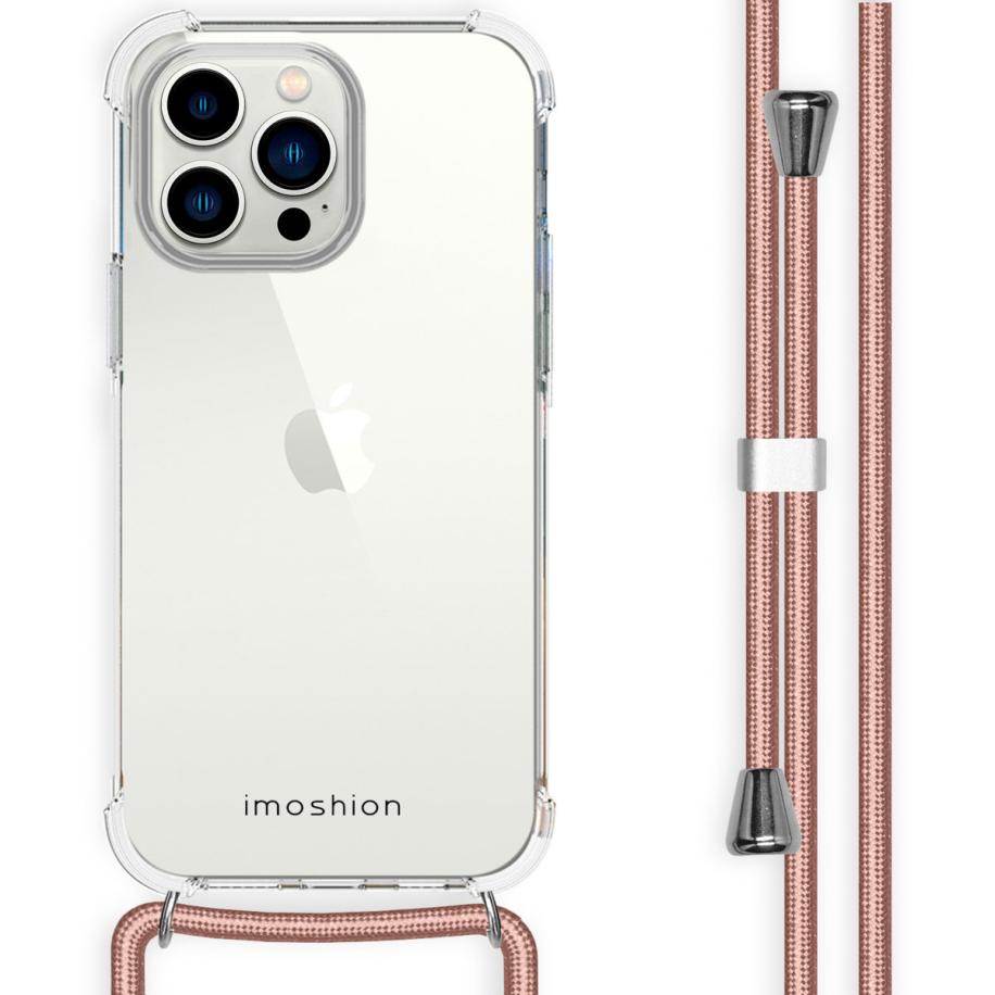 imoshion Backcover met koord voor de Apple iPhone 14 Pro Max - Rosé Goud Transparant