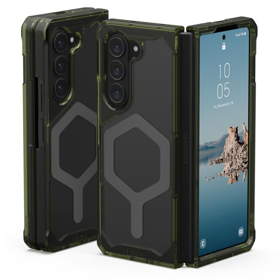 UAG Plyo Pro Backcover voor de Samsung Galaxy Z Fold 5 - Olive Groen