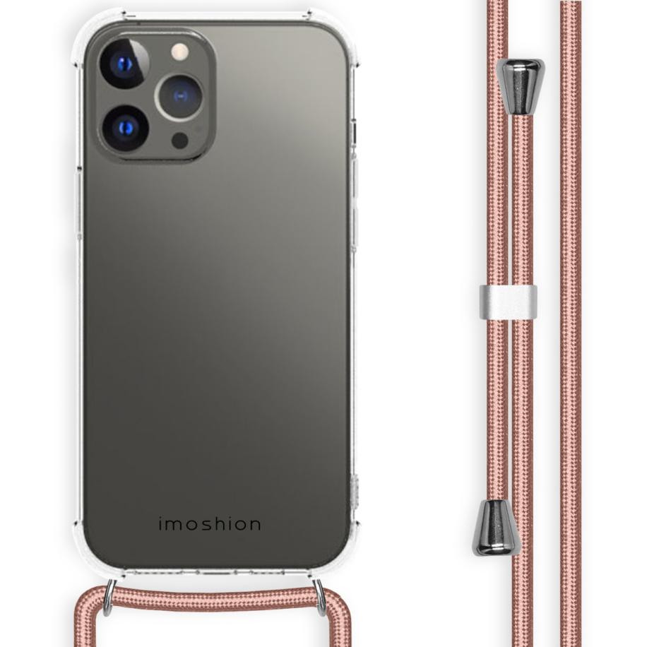 imoshion Backcover met koord voor de Apple iPhone 13 Pro Max - Rosé Goud Transparant