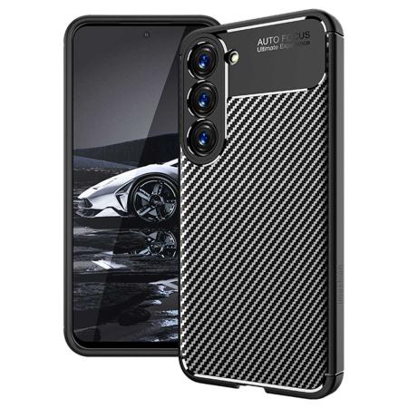 imoshion Carbon Softcase Backcover voor de Samsung Galaxy S23 Plus - Zwart