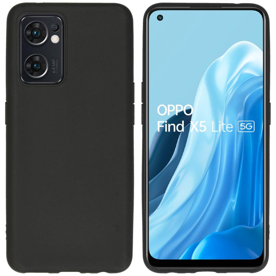 imoshion Color Backcover voor de Oppo Find X5 Lite 5G - Zwart Zwart