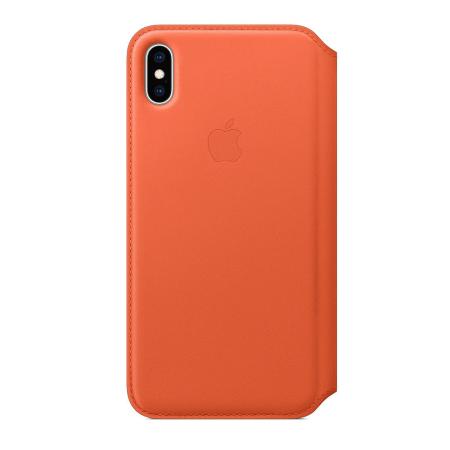 Leather Folio Bookcase voor de Apple iPhone Xs Max - Sunset