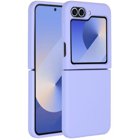 Accezz Liquid Silicone Backcover voor de Samsung Galaxy Z Flip 6 - Paars
