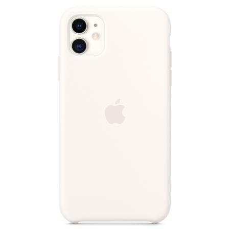 Silicone Backcover voor de Apple iPhone 11 - White