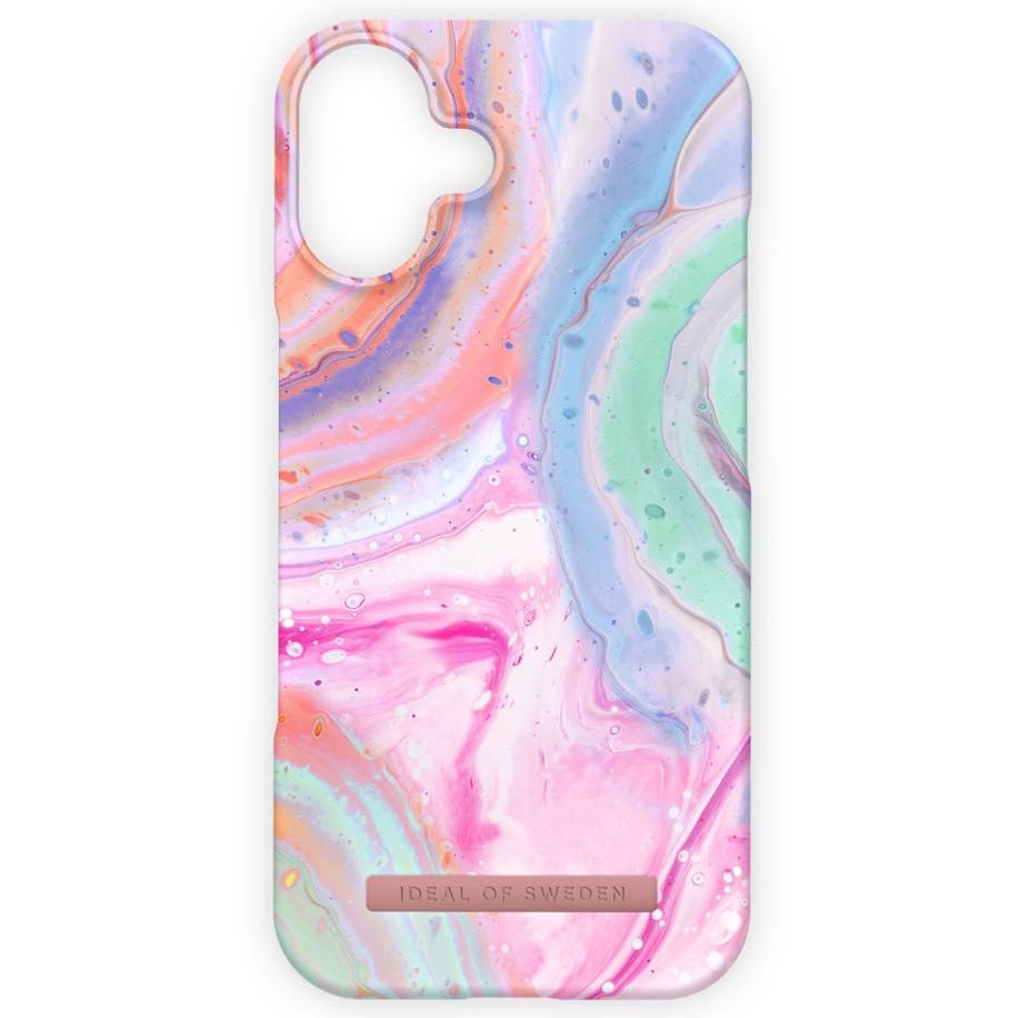 iDeal of Sweden Fashion Backcover voor de Apple iPhone 16 Plus - Pastel Marble Multicolor