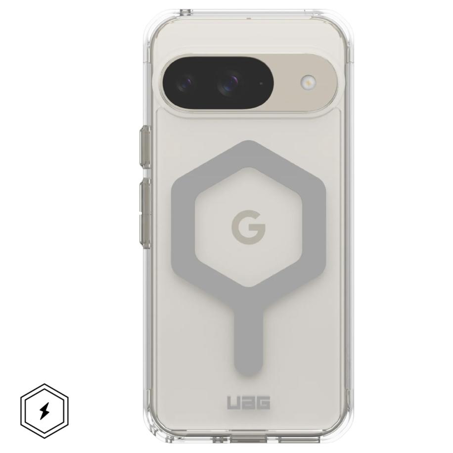 UAG Plyo Pro backcover voor de Google Pixel 9 - Ice / Silver Transparant