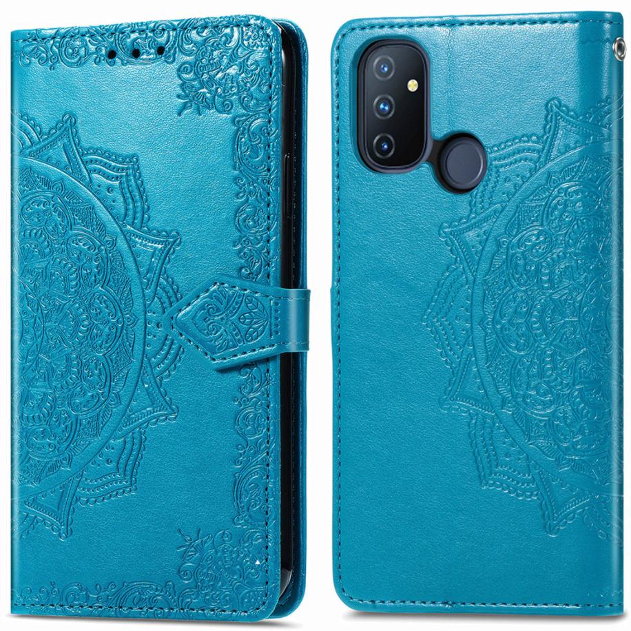 imoshion Mandala Bookcase voor de OnePlus Nord N100 - Turquoise Blauw