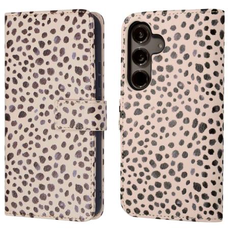 imoshion Design Bookcase voor de Samsung Galaxy S24 - Black And White Dots