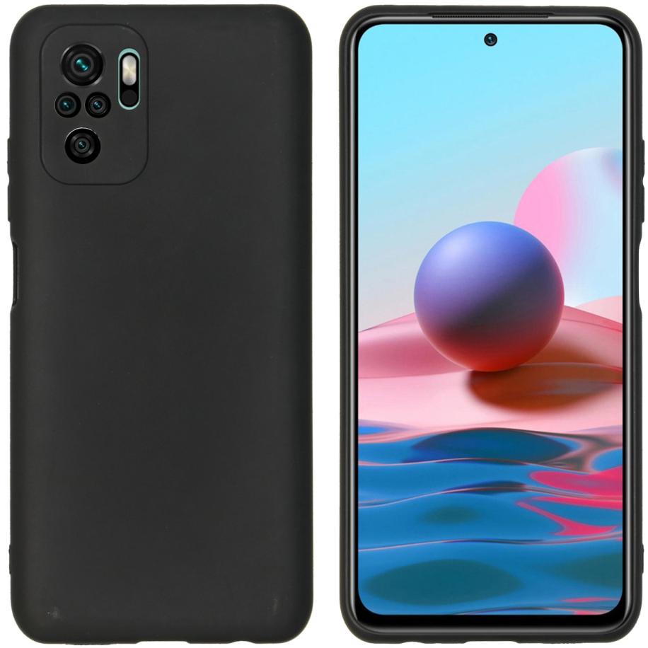 imoshion Color Backcover voor de Xiaomi Redmi Note 10 (4G) / Note 10S - Zwart Zwart