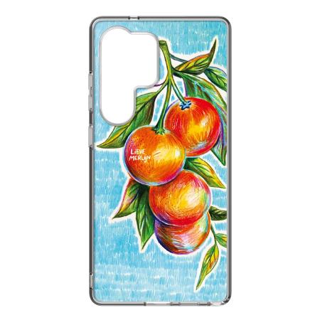 Hybrid Case voor de Samsung Galaxy S25 Ultra - Lieve Merlijn / Mandarin