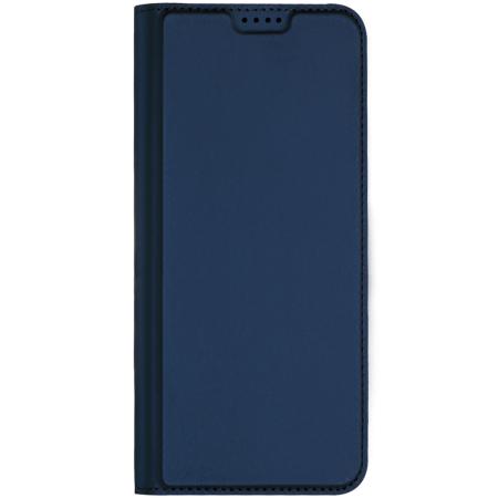 Dux Ducis Slim Softcase Bookcase voor de Samsung Galaxy A14 (5G/4G) - Donkerblauw