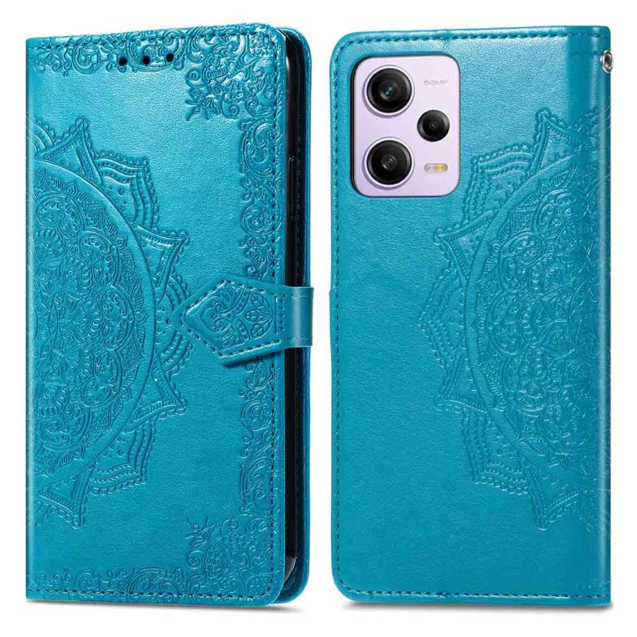 imoshion Mandala Bookcase voor de Xiaomi Redmi Note 12 Pro Plus - Turquoise Blauw