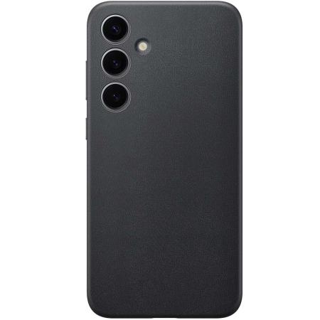 Originele Vegan Leather Case voor de Samsung Galaxy S24 Plus - Zwart