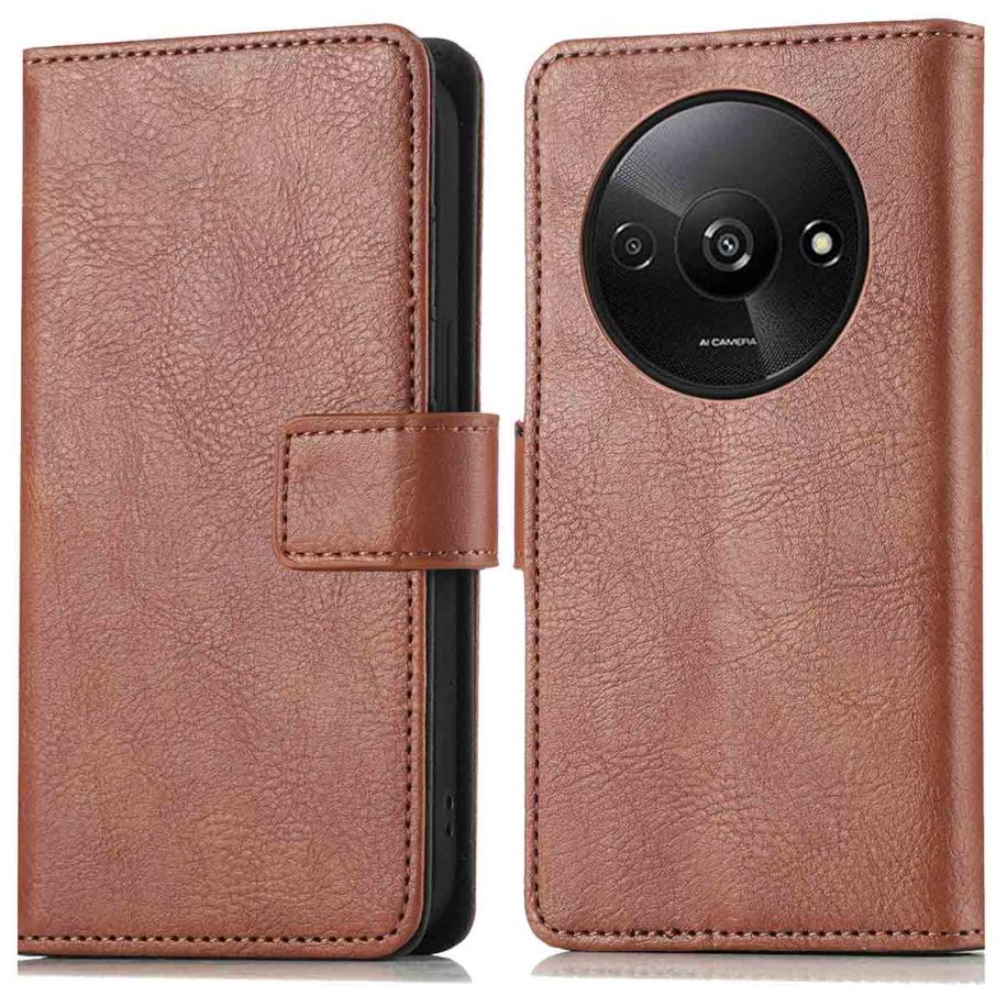 imoshion Luxe Bookcase voor de Xiaomi Redmi A3 - Bruin Bruin