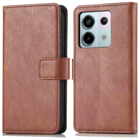 imoshion Luxe Bookcase voor de Xiaomi Redmi Note 13 Pro (5G) / Poco X6 - Bruin