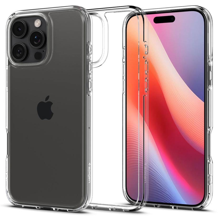 Spigen Ultra Hybrid Backcover voor de Apple iPhone 16 Pro Max - Crystal Clear Transparant