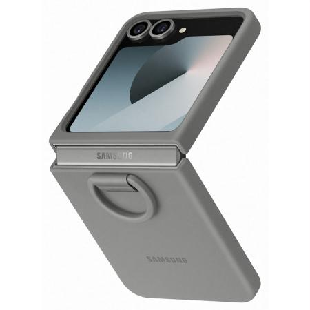 Originele Silicone Cover Ring voor de Samsung Galaxy Z Flip 6 / Flip 7 FE - Gray
