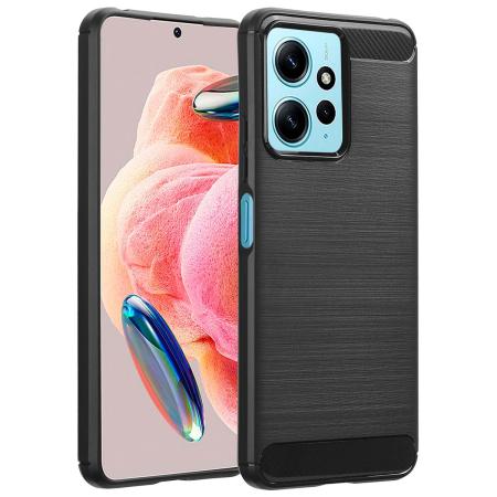 imoshion Brushed Backcover voor de Xiaomi Redmi Note 12 (4G) - Zwart
