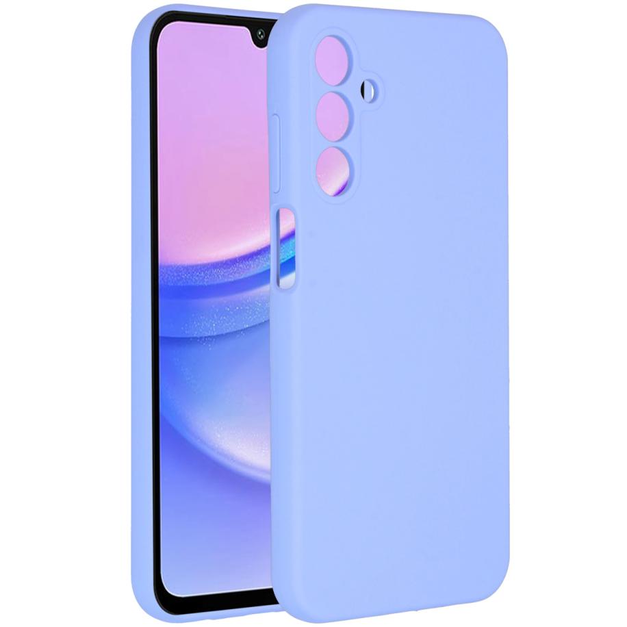 Accezz Liquid Silicone Backcover voor de Samsung Galaxy A15 (5G/4G) - Paars Paars